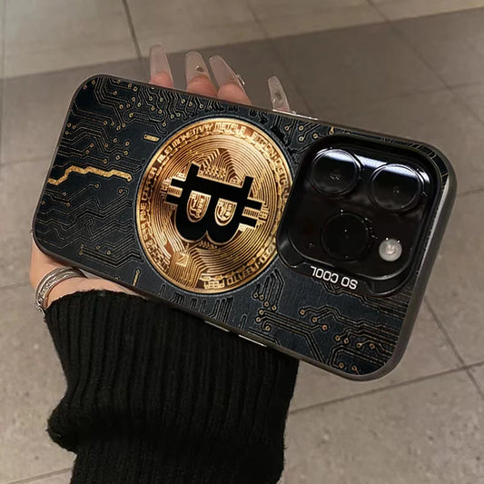 Bitcoin iPhone Case for 16 15 14 13 12 11 Pro XR XS Max 7 8 Plus