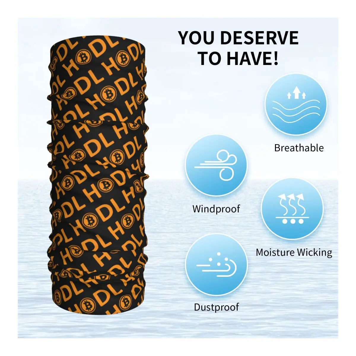 Bitcoin Hodl Bandana Winter Neck Warmer