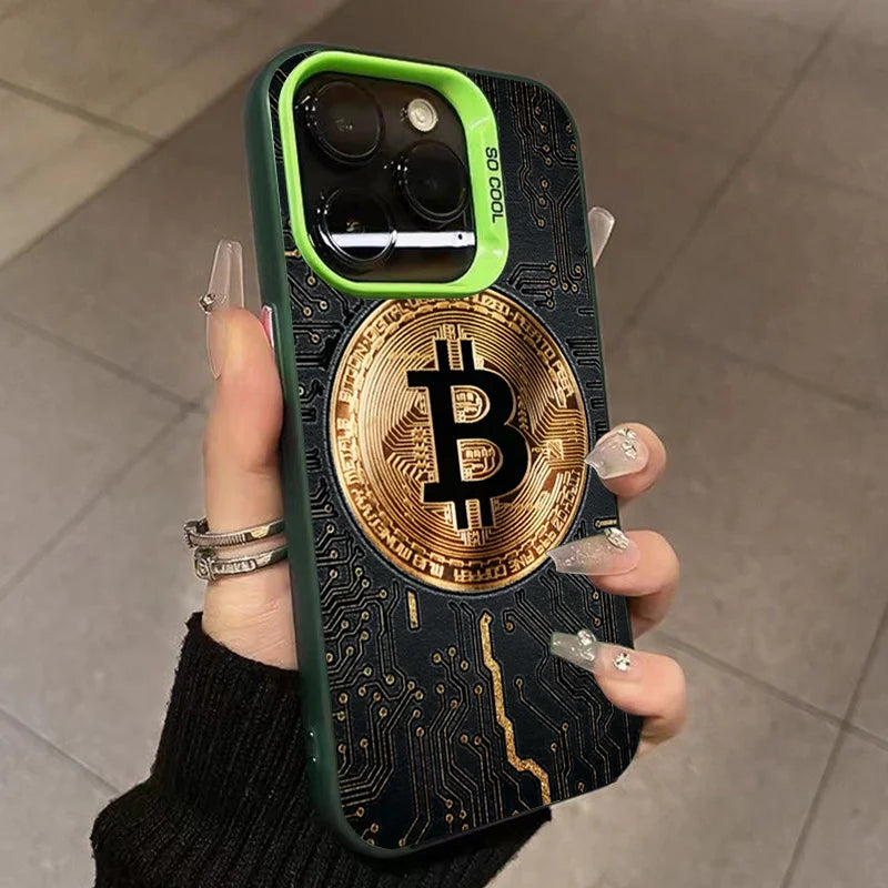 Bitcoin iPhone Case for 16 15 14 13 12 11 Pro XR XS Max 7 8 Plus