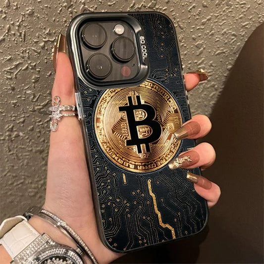 Bitcoin iPhone Case for 16 15 14 13 12 11 Pro XR XS Max 7 8 Plus